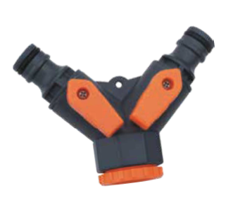 BICO PARA TORNEIRA 3/4" E 1/2" COM 2 SAIDAS O 1/2" COM REGISTROS