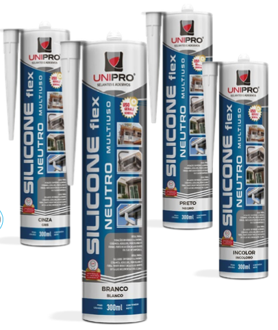 CART. SILICONE NEUTRO FLEX UNIPRO INCOLOR 300ML