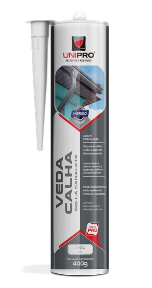 CART. VEDA CALHA UNIPRO CINZA 400G